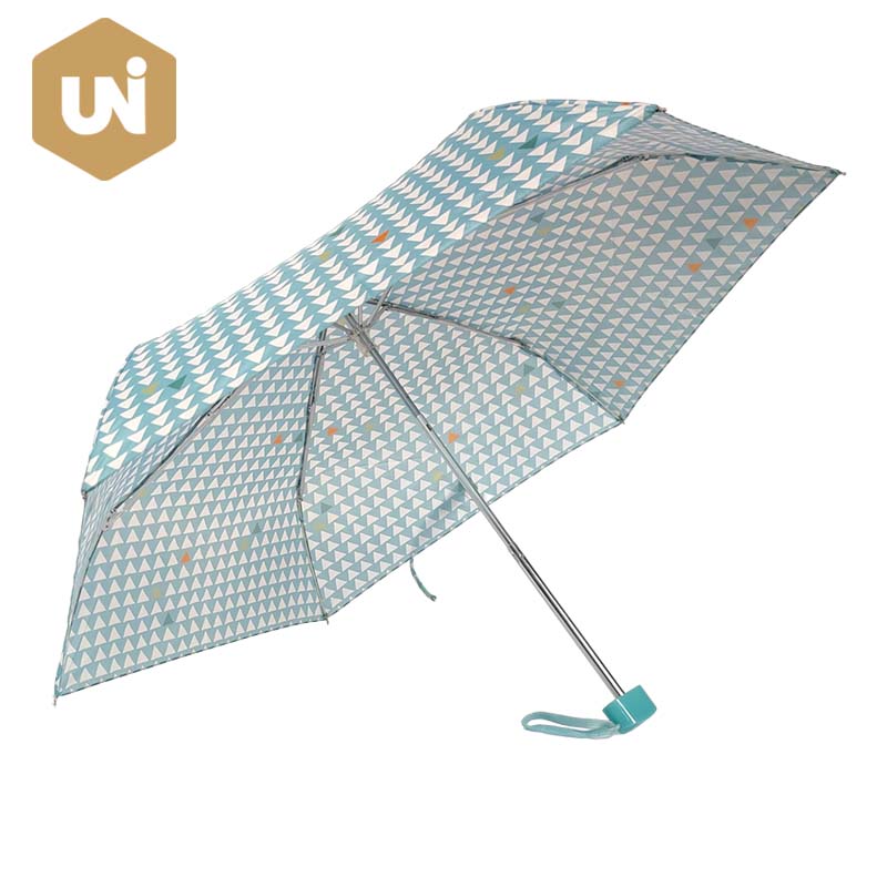 Kompakt 6k Lady Super Mini 3 Sektioun Reen Regenschirm
