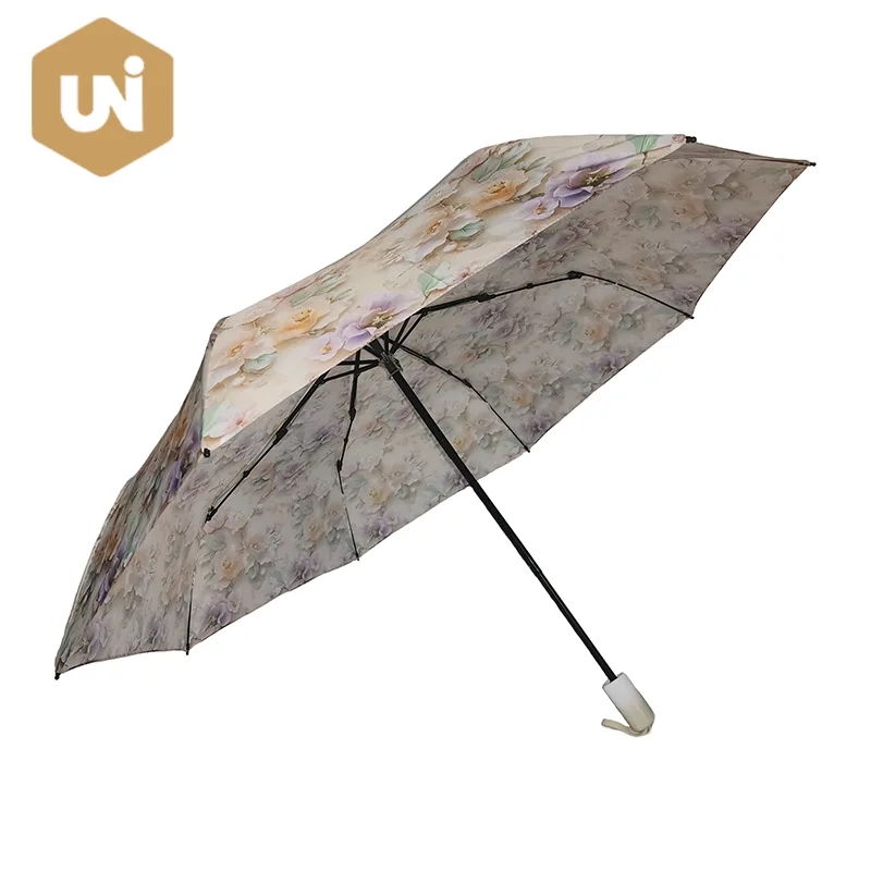 Blummenmuster Klapp Handbuch Open Umbrella