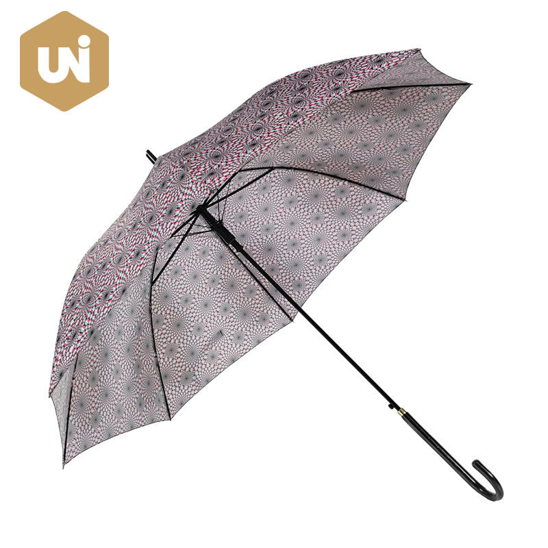 Blummen Lady Erwuessener Stick Regenschirm