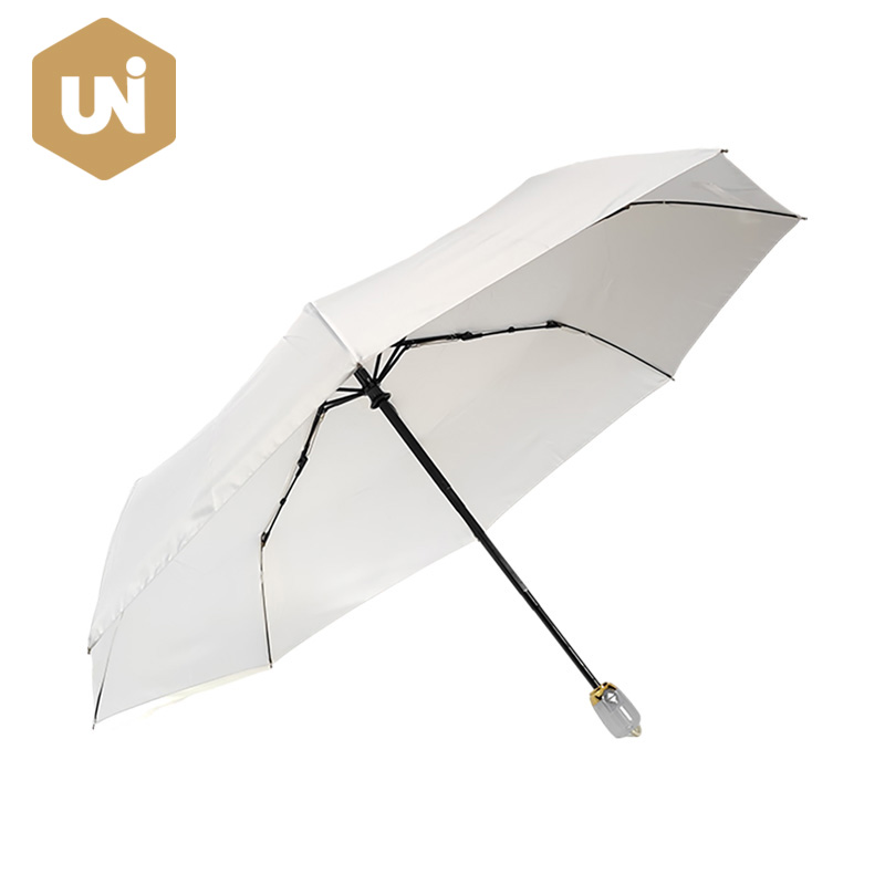 Wäiss ausklappen Auto Open An Auto Zoumaachen Regenschirm